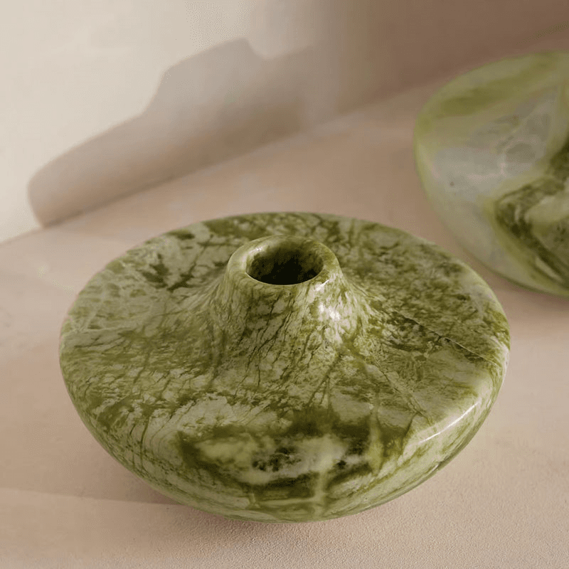 Alma Vase, H10cm, Green