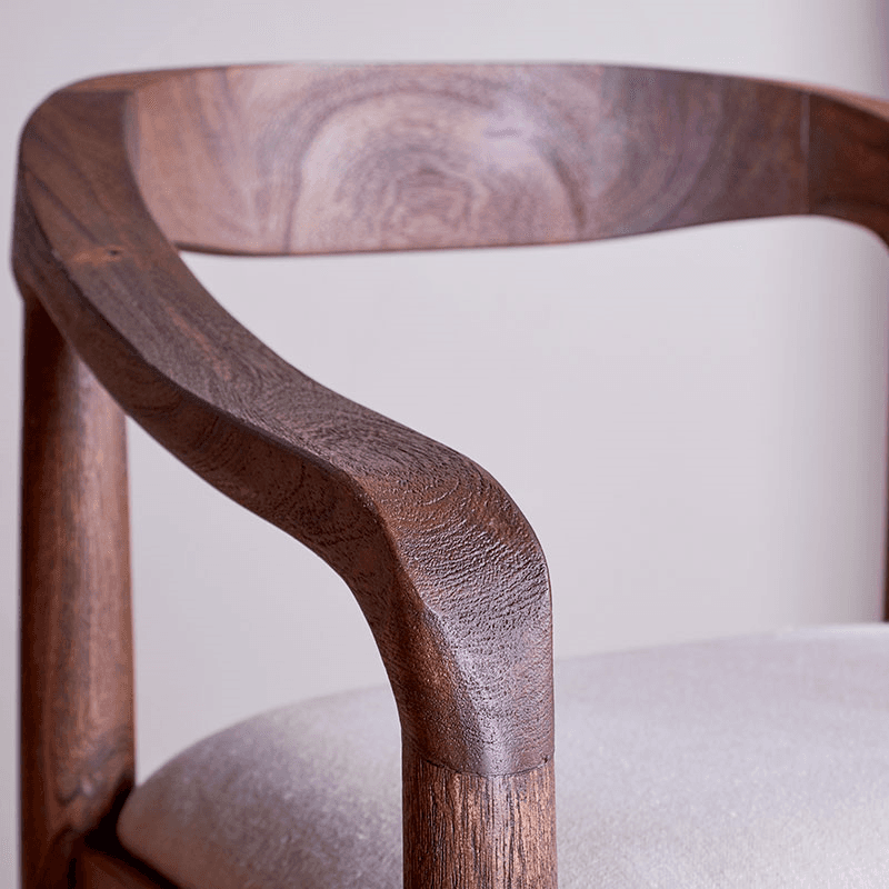 Anbu Acacia  Counter Chair, Washed Walnut
