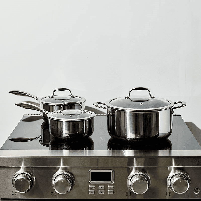 Hybrid 6 Piece Pot Set, Steel