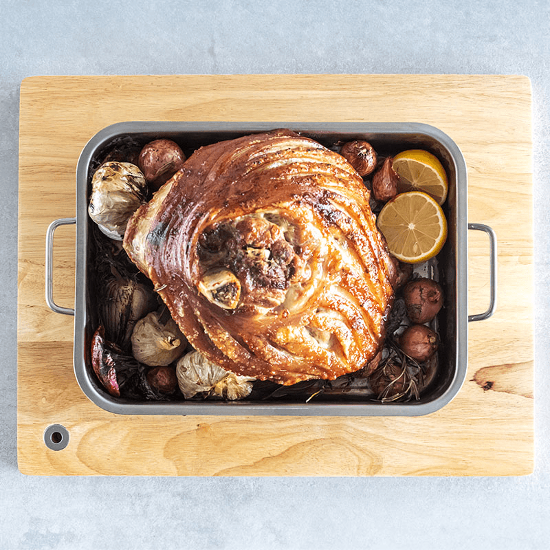 Deep roasting pan, 32 x 23cm, Stainless Steel