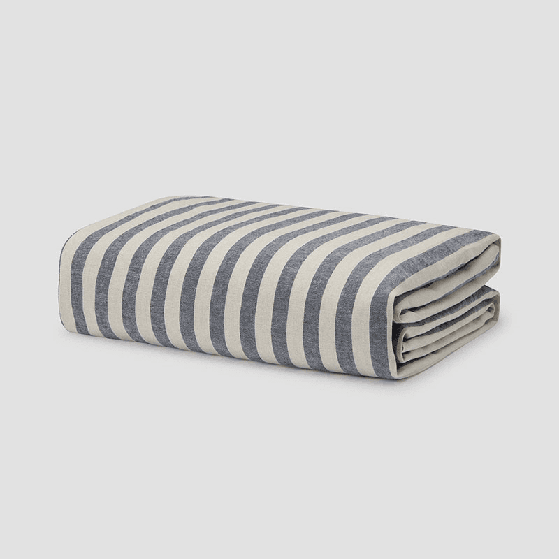 Pembroke Stripe Duvet Cover, Super King, Atlantic