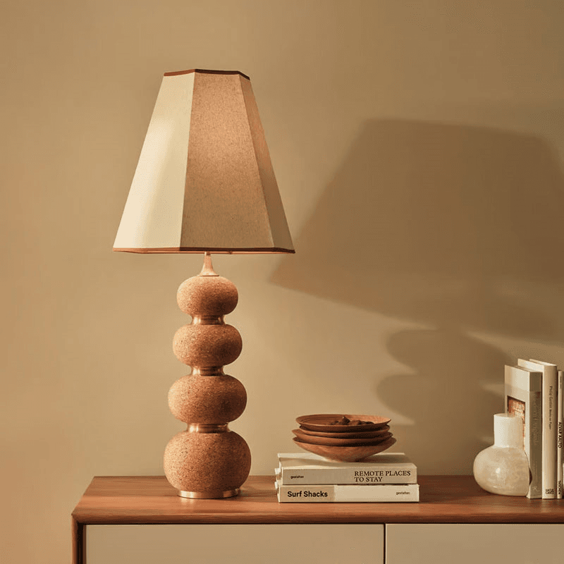 Naomi Table Lamp, H90cm, Brown