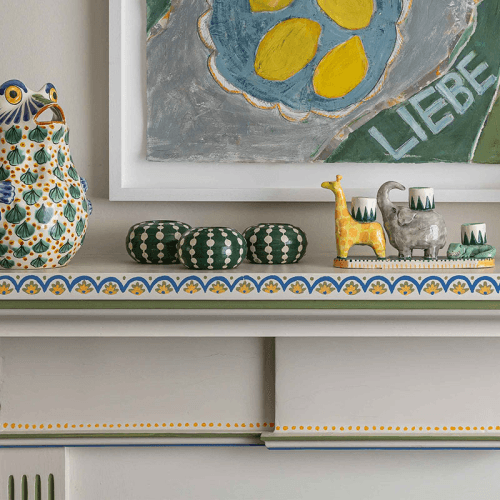 Image showing the Dots Tealight Holder, D10cm, Green product.