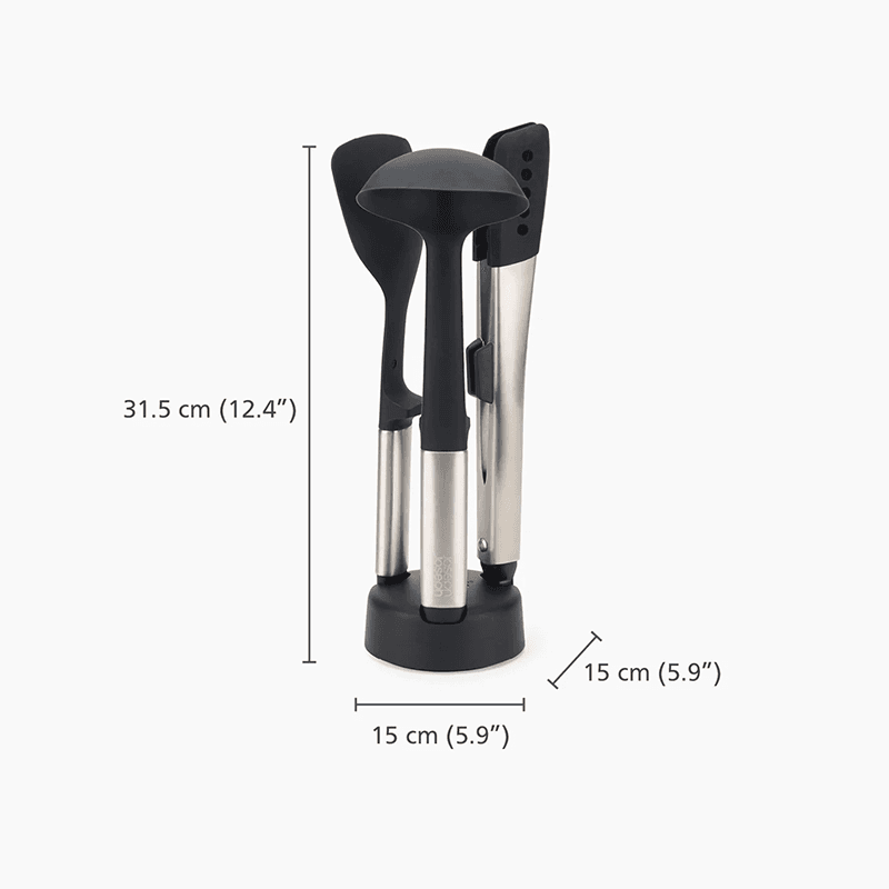 Elevate Fusion 3 Piece Silicone Set, Stainless Steel