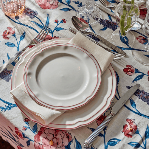 Image showing the Provence Set of 4 Starter Plates, D21cm, Pink product.