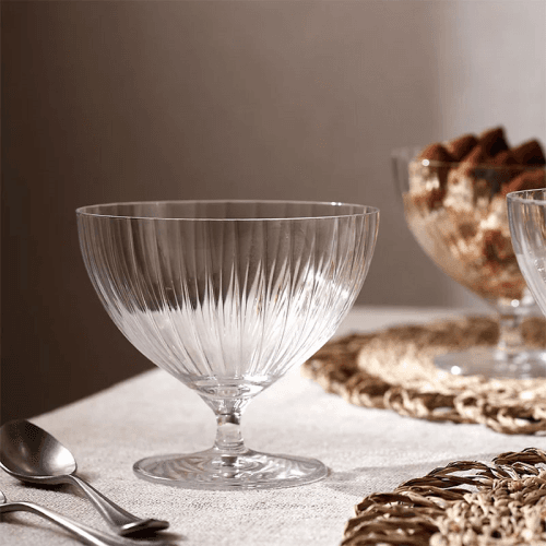 Image showing the Skye Optic Set of 4 Dessert Bowls, Clear product.