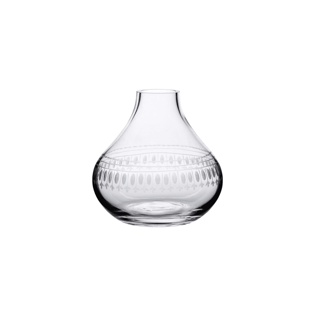 Ovals Vase, H11cm, Crystal