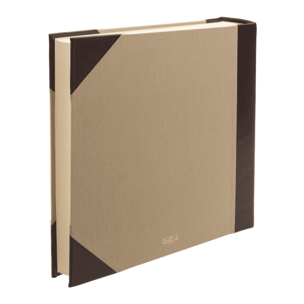Safari Half Bound Square Photo Album, 36.5 x 36.5cm, Mocha