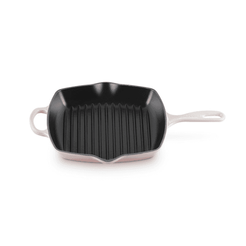 Image showing the Cast Iron Square Grillet, 26cm, Shell Pink product.