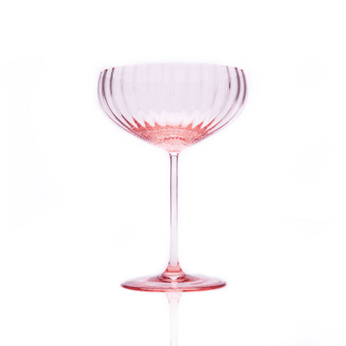 Image showing the Lyon Set of 2 Champagne Saucers, 210ml, Rosa product.