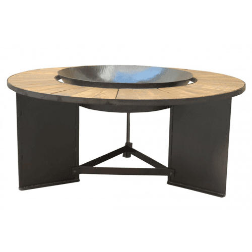 Image showing the Firebowl Table, D120cm x H52cm, Black product.