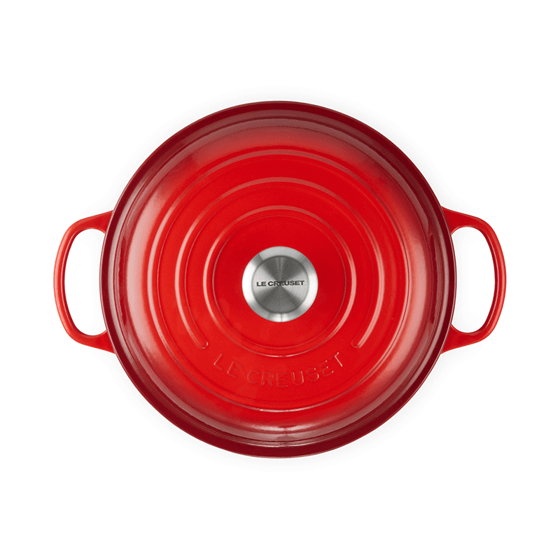 Signature Cast Iron Shallow casserole, 26cm - 2 litre, Cerise