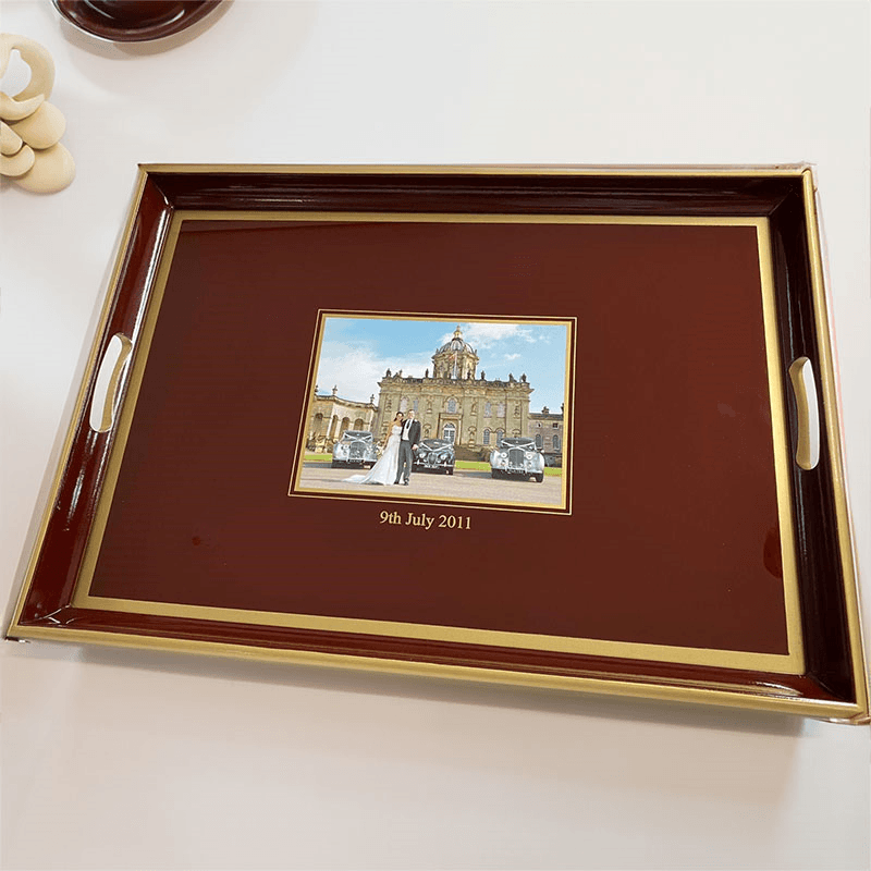 Personalised Invitation Tray Voucher, 54 x 39cm, Red