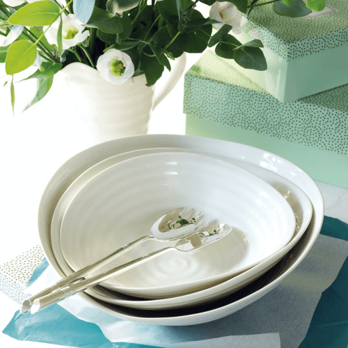 Image showing the Ceramics Salad bowl medium, 28.5cm, White product.