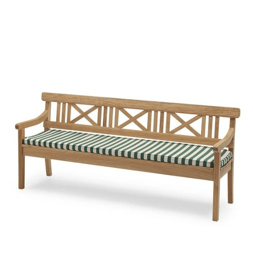Image showing the Drachmann Cushion, L165 x W51cm, Light Apricot/Dark Green product.