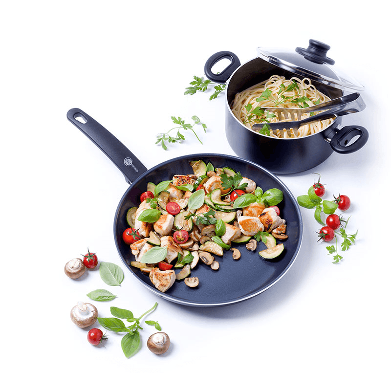 Cambridge Non-Stick Casserole, 24cm, Black
