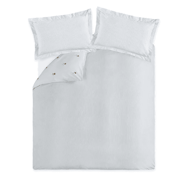 sunflowers Super King Quilt Set, White