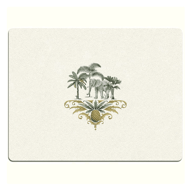 Out of Africa Elephant Table Mat, L38 x W29cm