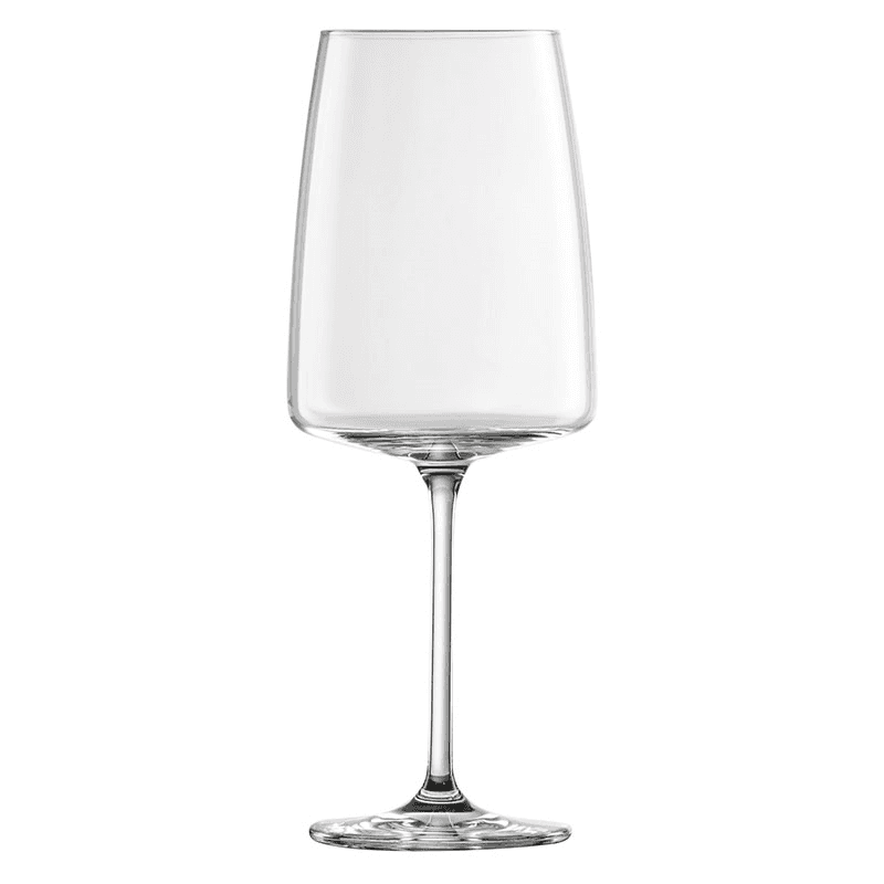 Vivid Senses Set of 2 Crystal Large Bordeaux Red Wine Glasses, 660ml, Clear