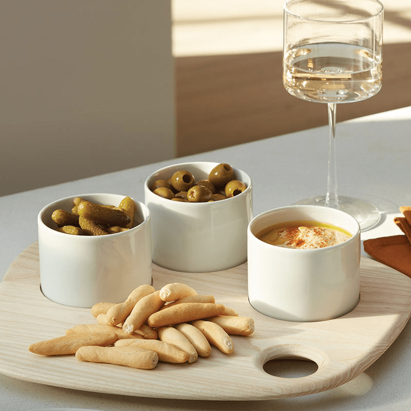 Palette Tapas Set and Board, D32cm, Ash Wood