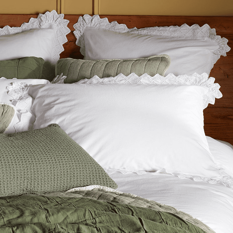 Valerie Pillowcase, Standard, White