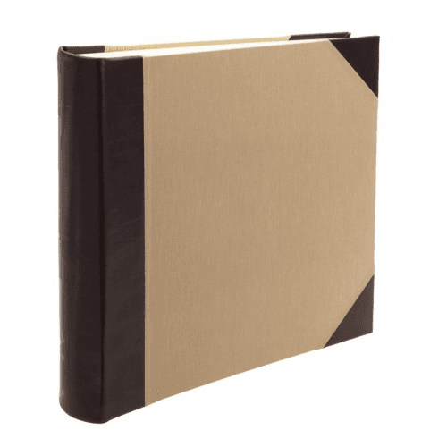 Image showing the Safari Half Bound Square Photo Album, 36.5 x 36.5cm, Mocha product.