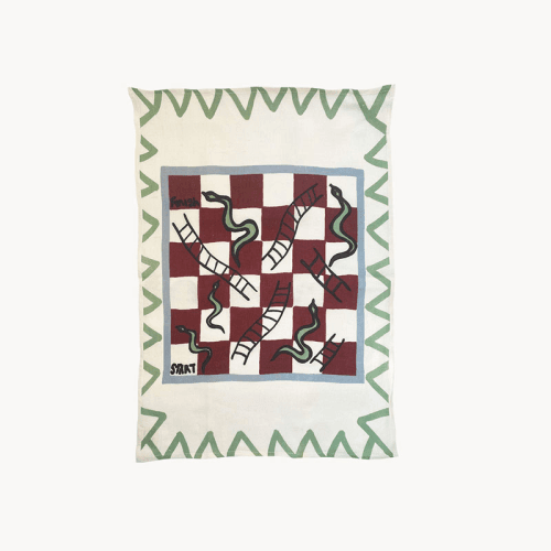 Image showing the Snakes & Ladders Teatowel, 50 x 70 cm product.