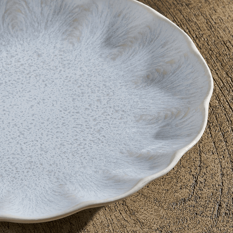 Aruvi Side Plate, D20.5cm, Cream