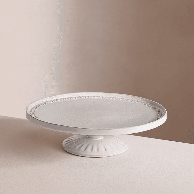 Hillcrest Cake Plate, White