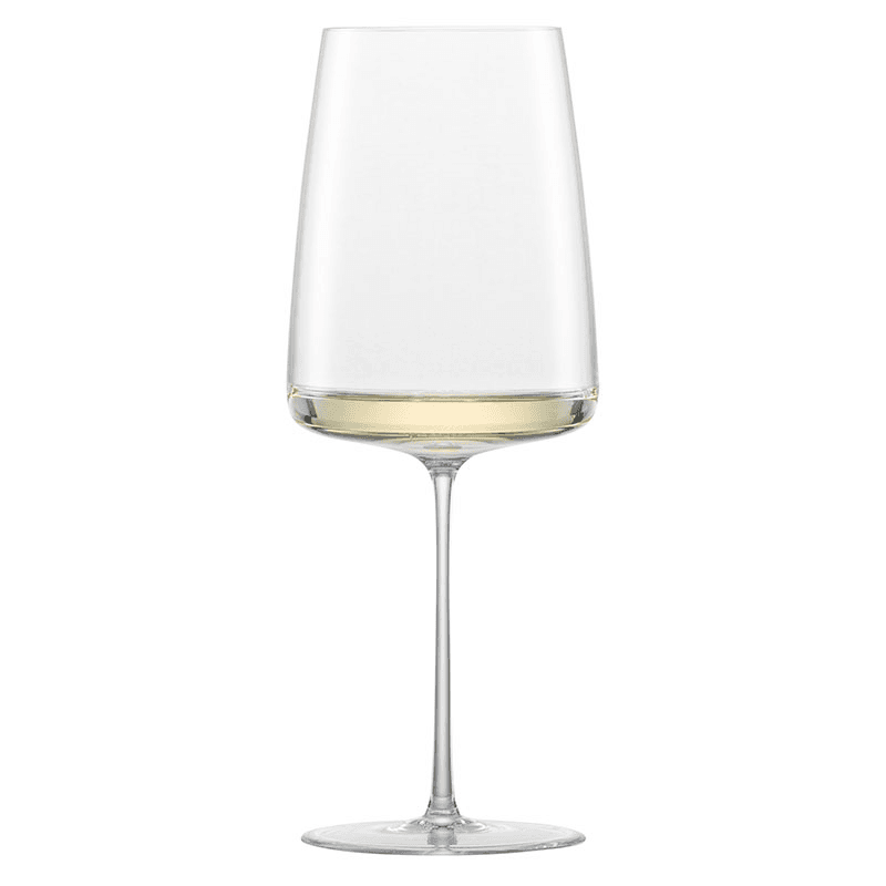 Simplify Set of 2 Crystal Red Wine Glasses, 555ml, Clear