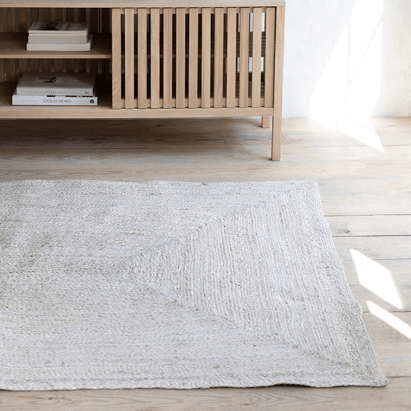Classic Rectangular Rug, 120 x 180cm, Jute