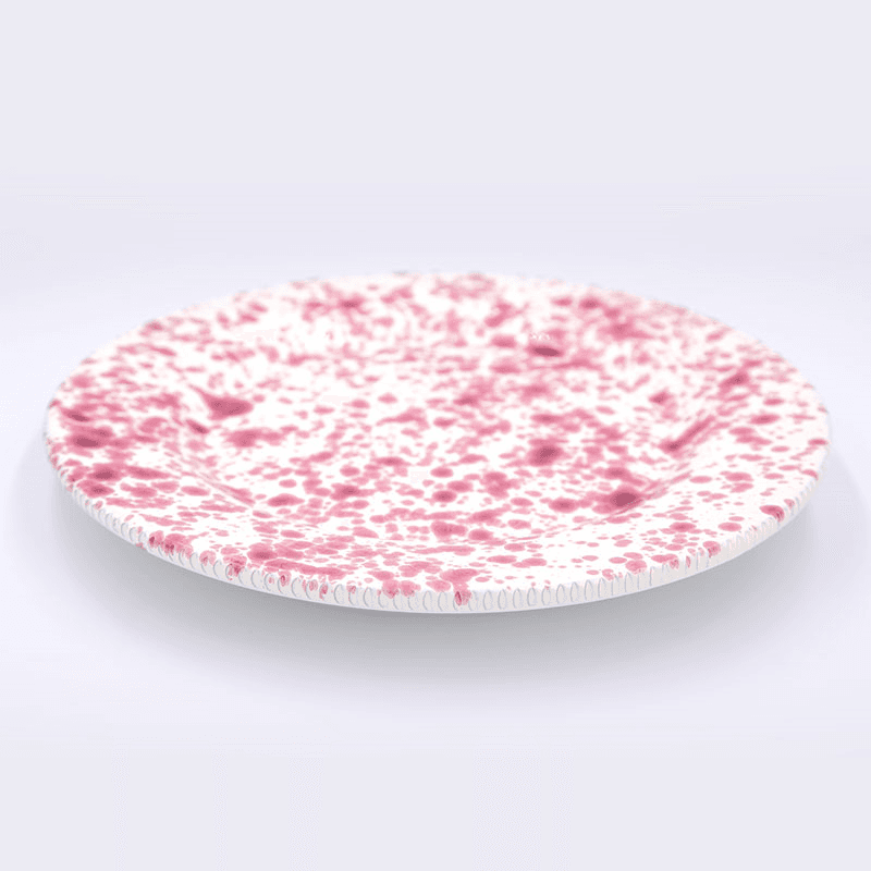 Splatter Dinner Plate, D24cm, Cranberry