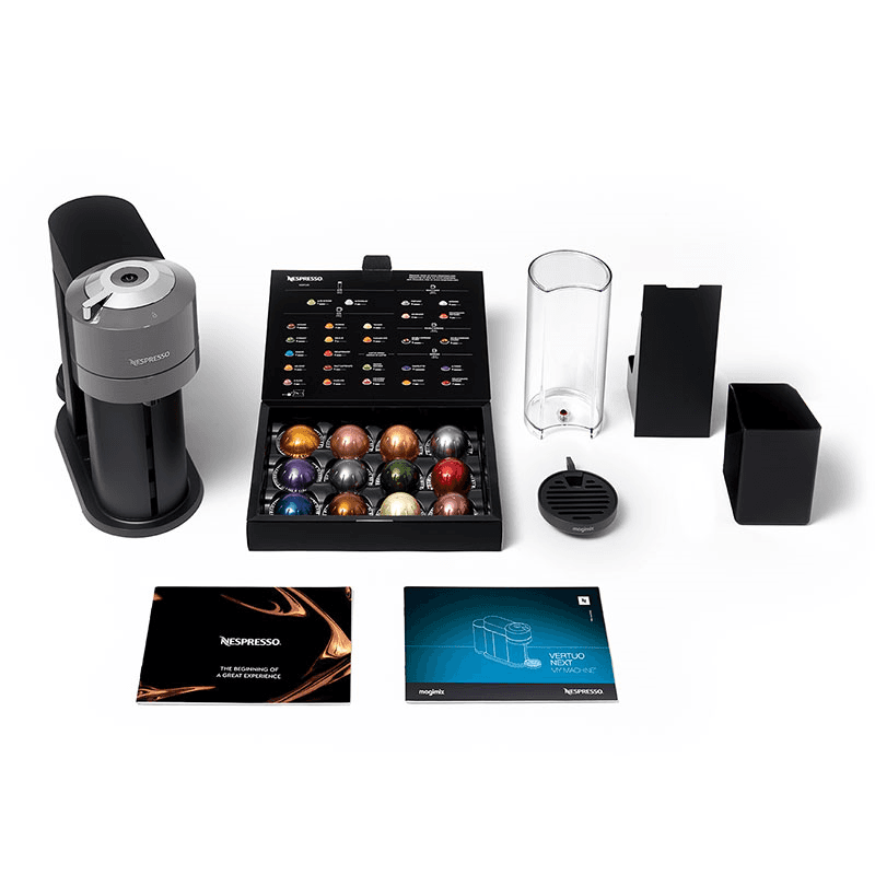 11711 Nespresso Vertuo Next & Milk Coffee Machine, Dark Grey