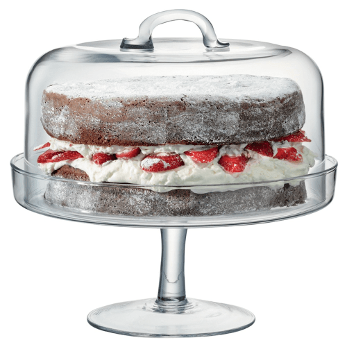 Image showing the Serve Cakestand and dome, 26.5/24cm, clear product.