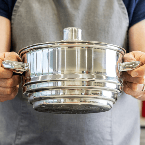 Image showing the Clearview Universal steamer, stainless steel product.