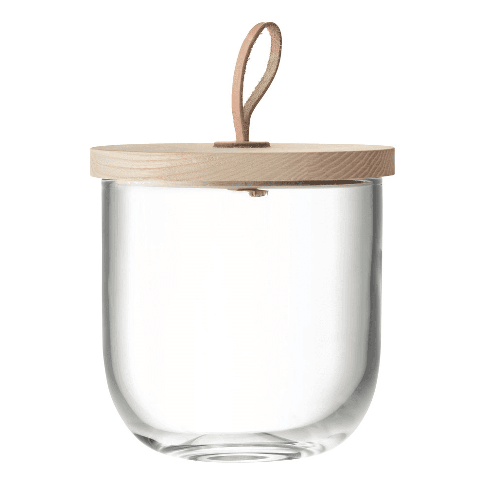 Ivalo Storage container with ash lid, H15.5cm, clear