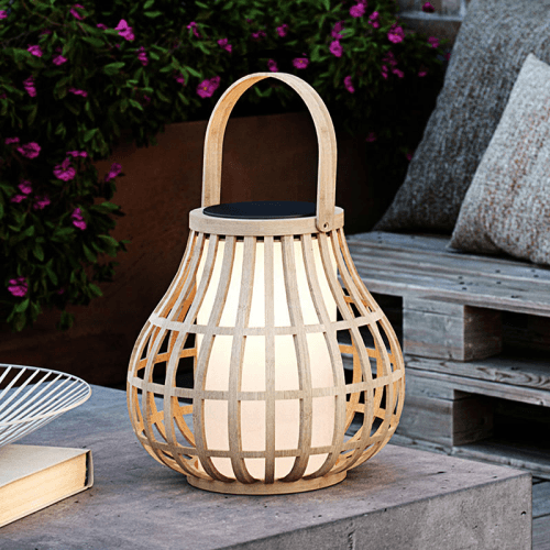 Image showing the Leo Portable Solar Light, H30cm, Natural product.