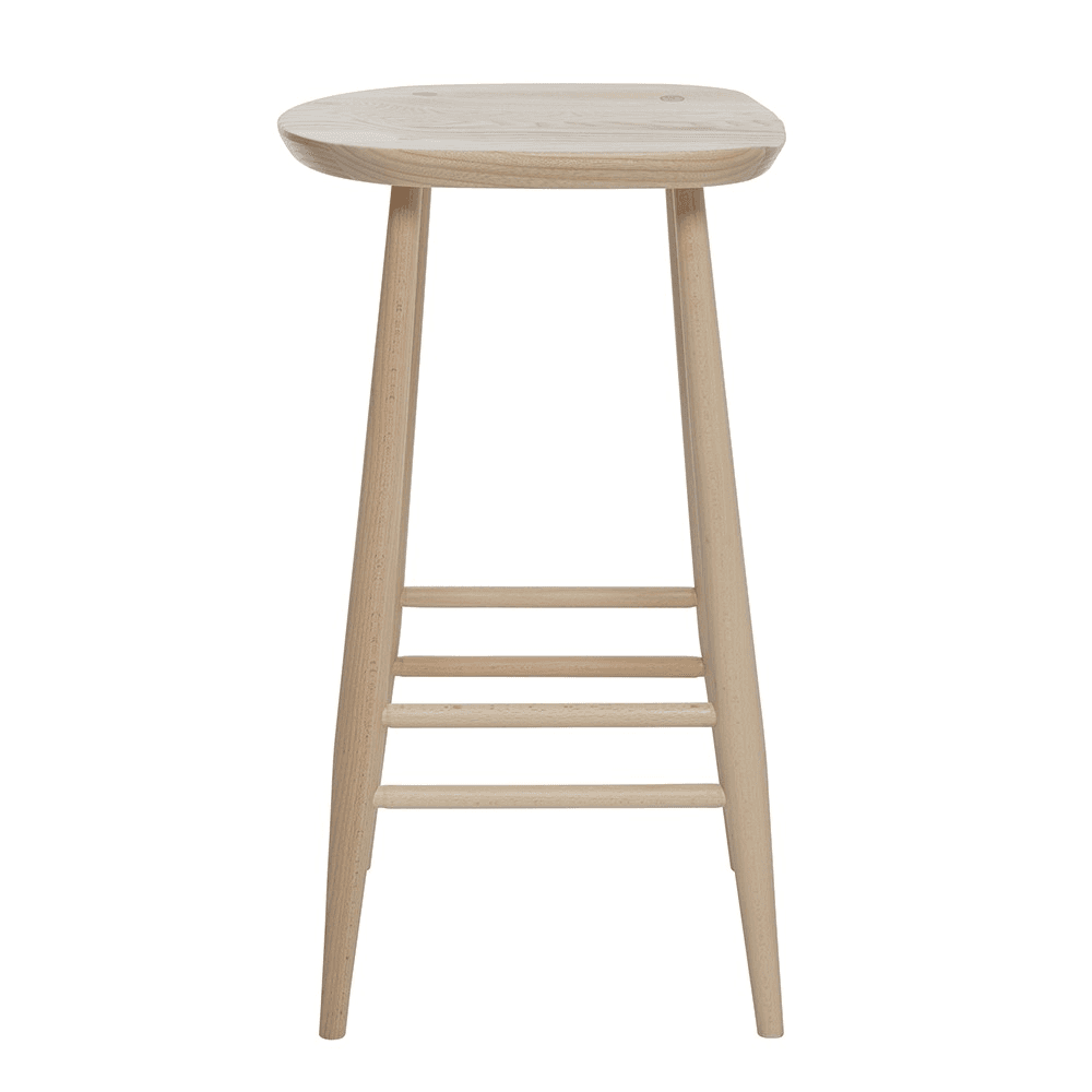 Originals Counter Stool, L.Ercolani by Ercol, H65 x W39 x D37cm, Natural