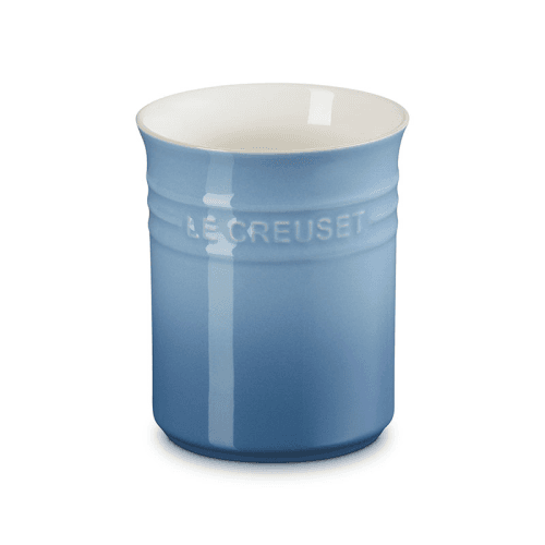 Image showing the Stoneware Utensil Jar, Small, Chambray product.