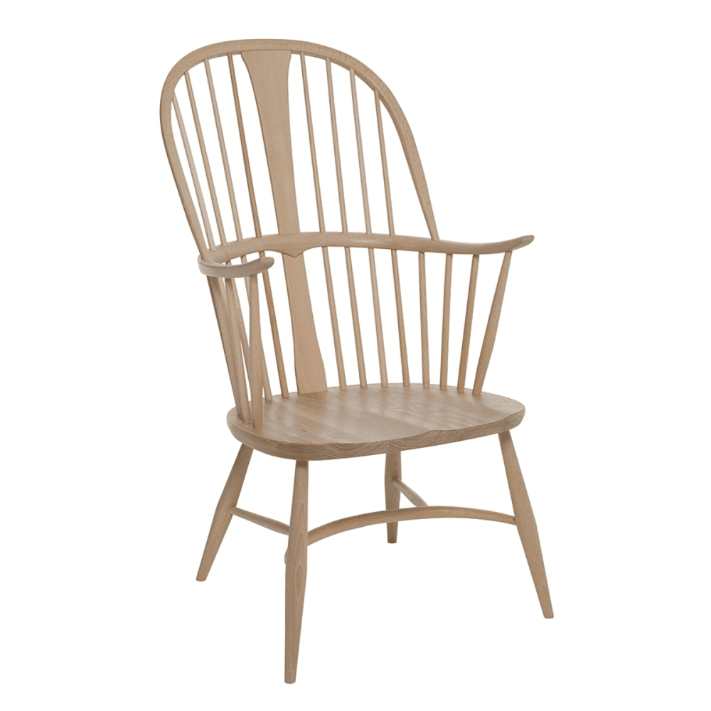 Originals Chairmakers Chair, L.Ercolani by Ercol, H111 x W60 x D63cm, Natural