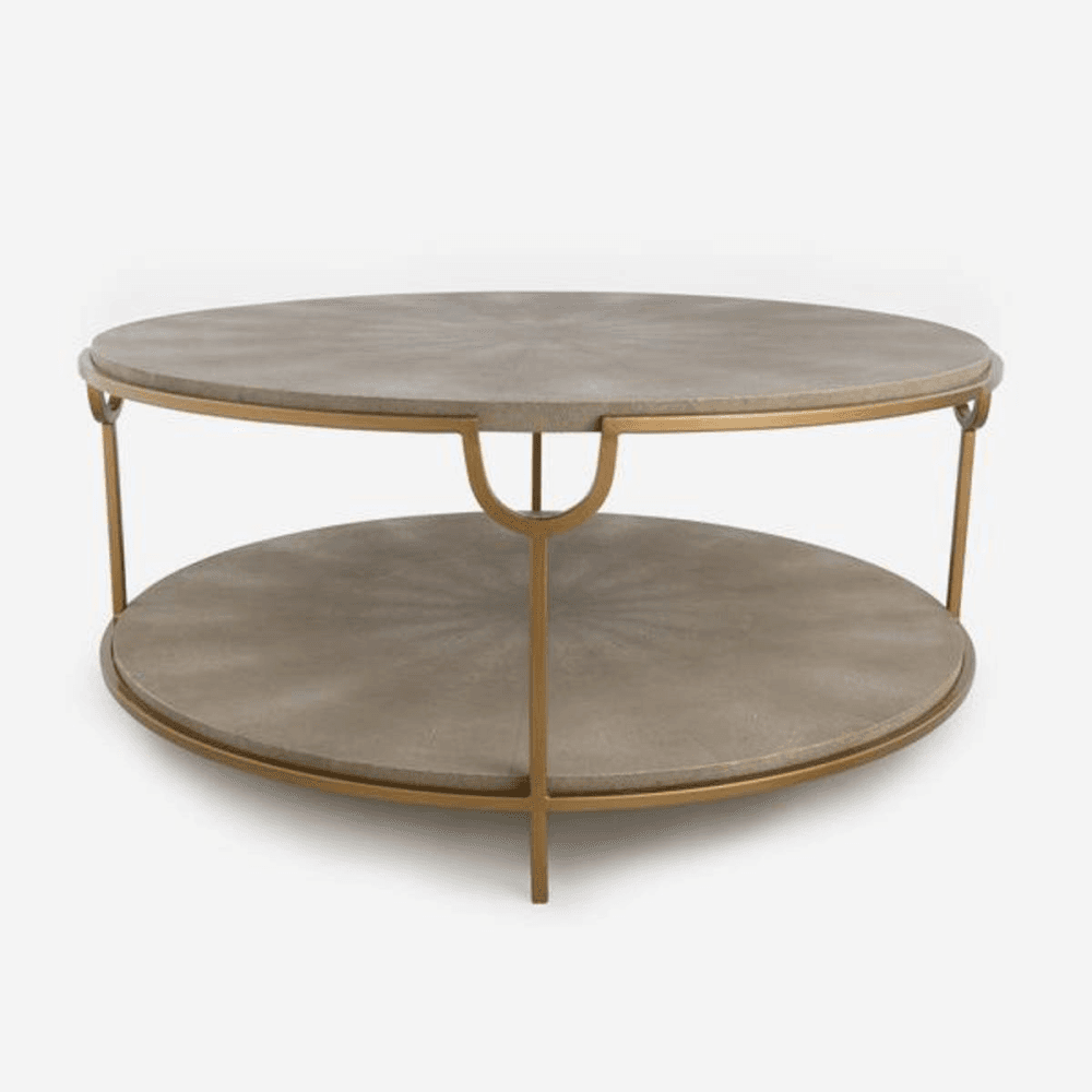 Katia Coffee table, H46 x D98cm, Cream