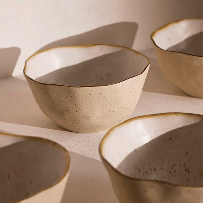 Emden Set of 4 Cereal Bowls, D11cm, Cream