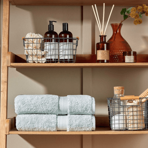 Image showing the Renaissance Bath Towel, Eggshell Blue product.
