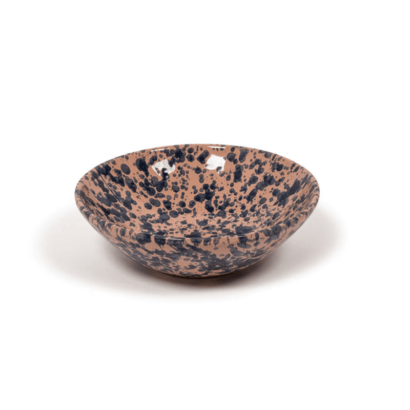 Splatter Bowl, D23cm, Blue and Pink