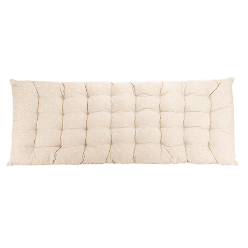 Image showing the Daisy Bench Seat Pad, 110 x 40cm, Ecru product.