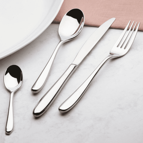 Image showing the Siena 16 piece cutlery set, Mirror Finish Polished product.