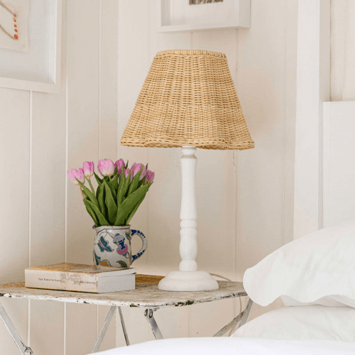 Image showing the Wave Rattan Lampshade, Natural product.