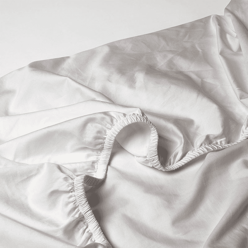 Perfect Sateen Fitted Sheet, Superking, Dove Grey