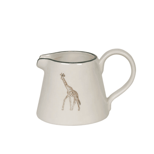Image showing the Giraffe Stoneware Mini Jiug, 150ml, Cream product.