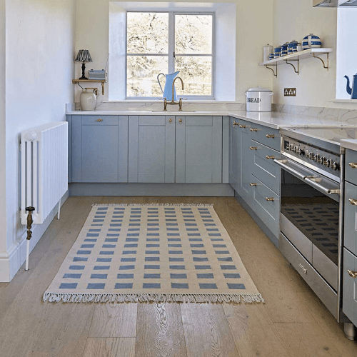 Image showing the Faro Rug, 150 x 90, Sky product.